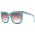 Pucci Quadrat Sonnenbrille EP0201 5484F in Blau – 45° Seitenansicht