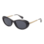 Max & Co Katzenaugen Sonnenbrille MO0077 5220A in Grau – 45° Seitenansicht