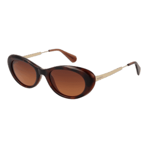 Max & Co Oval Sonnenbrille MO0077 5252F in Braun – 45° Seitenansicht