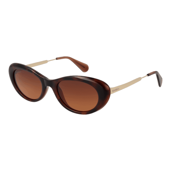 Max & Co Oval Sonnenbrille MO0077 5252F in Braun – 45° Seitenansicht