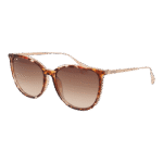 Max & Co Schmetterling Sonnenbrille MO0078 5756F in Braun – 45° Seitenansicht