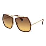 Max Mara Geometric Sonnenbrille MM0060 6448F in Braun – 45° Seitenansicht