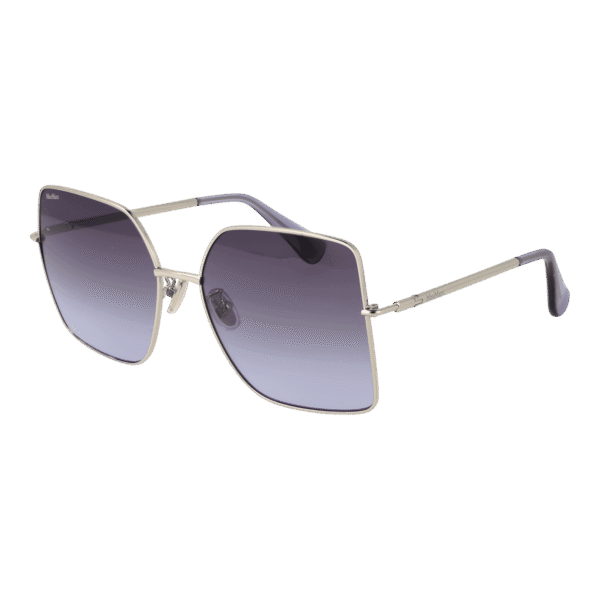 Max Mara Schmetterling Sonnenbrille MM0062-H 5916W in Silber – 45° Seitenansicht