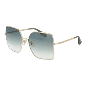 Max Mara Schmetterling Sonnenbrille MM0062-H 5932P in Gold – 45° Seitenansicht