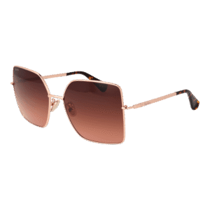 Max Mara Schmetterling Sonnenbrille MM0062-H 5950F in Rosé Gold – 45° Seitenansicht