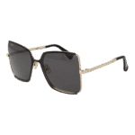 Max Mara Schmetterling Sonnenbrille MM0070-H 5832A in Schwarz – 45° Seitenansicht
