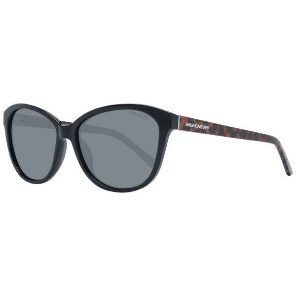 Skechers Katzenaugen Sonnenbrille SE6264 5705D in Schwarz – 45° Seitenansicht