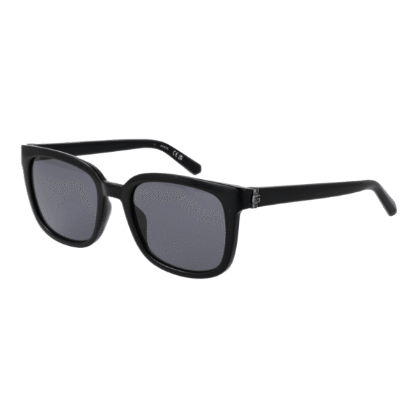 Guess Quadrat Sonnenbrille GU00065 5301A in Schwarz – 45° Seitenansicht