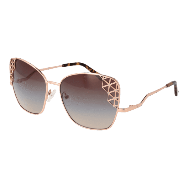 Marciano by Guess Schmetterling Sonnenbrille GM0830 6128F in Rosé Gold – 45° Seitenansicht