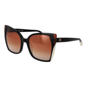 Marciano by Guess Schmetterling Sonnenbrille GM0831 5805F in Schwarz – 45° Seitenansicht