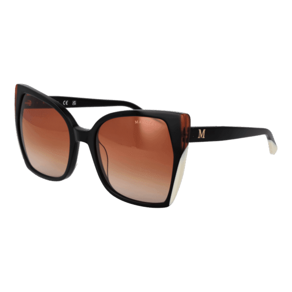 Marciano by Guess Schmetterling Sonnenbrille GM0831 5805F in Schwarz – 45° Seitenansicht