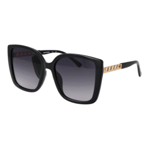 Skechers Quadrat Sonnenbrille SE6234 5801B in Schwarz – 45° Seitenansicht