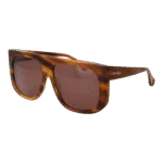 Max Mara Rechteck Sonnenbrille MM0073 6050E in Braun – 45° Seitenansicht