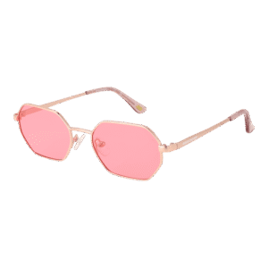 Skechers Rechteck Sonnenbrille SE6273 5228H in Rosé Gold – 45° Seitenansicht
