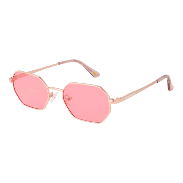 Skechers Rechteck Sonnenbrille SE6273 5228H in Rosé Gold – 45° Seitenansicht