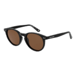 Skechers Rund Sonnenbrille SE6275 4801H in Schwarz – 45° Seitenansicht