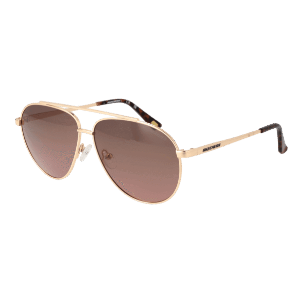 Skechers Pilotenbrille Sonnenbrille SE6276 5832H in Gold – 45° Seitenansicht