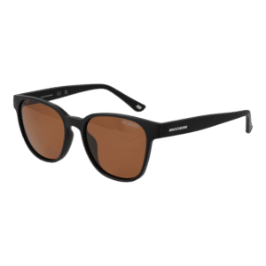 Skechers Quadrat Sonnenbrille SE6277 5001H in Schwarz – 45° Seitenansicht