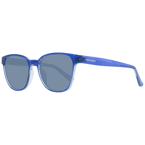 Skechers Panto Sonnenbrille SE6277 5092D in Blau – 45° Seitenansicht