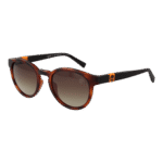 Timberland Rund Sonnenbrille TB9323 5152H in Braun – 45° Seitenansicht