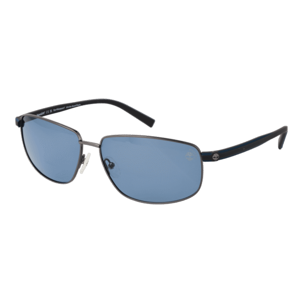 Timberland Rechteck Sonnenbrille TB9325 6508D in Gunmetal – 45° Seitenansicht