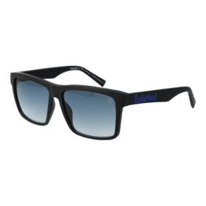 Timberland Quadrat Sonnenbrille TB9328 5502W in Schwarz – 45° Seitenansicht