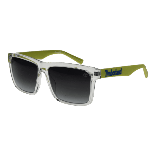 Timberland Quadrat Sonnenbrille TB9328 5526B in Weiß – 45° Seitenansicht