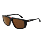 Web Geometric Sonnenbrille WE0358 5801A in Schwarz – 45° Seitenansicht