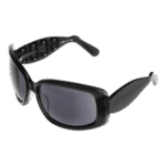 GCDS Schmetterling Sonnenbrille GD0030 6305A in Schwarz – 45° Seitenansicht