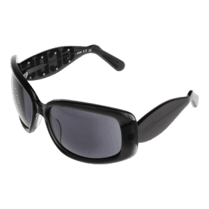 GCDS Schmetterling Sonnenbrille GD0030 6305A in Schwarz – 45° Seitenansicht