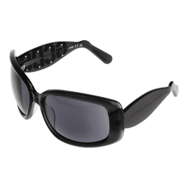 GCDS Schmetterling Sonnenbrille GD0030 6305A in Schwarz – 45° Seitenansicht