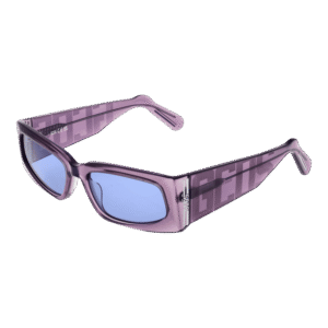 GCDS Rechteck Sonnenbrille GD0035 5583V in Lila – 45° Seitenansicht