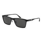 BMW Rechteck Sonnenbrille BW0048-H 5802D in Schwarz – 45° Seitenansicht