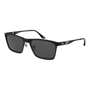 BMW Rechteck Sonnenbrille BW0048-H 5802D in Schwarz – 45° Seitenansicht