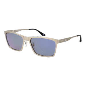 BMW Rechteck Sonnenbrille BW0048-H 5817Z in Silber – 45° Seitenansicht