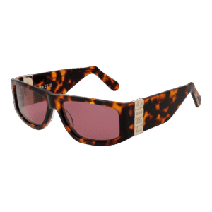 GCDS Rechteck Sonnenbrille GD0037 5752S in Braun – 45° Seitenansicht