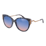 Marciano by Guess Schmetterling Sonnenbrille GM0834 5692W in Blau – 45° Seitenansicht