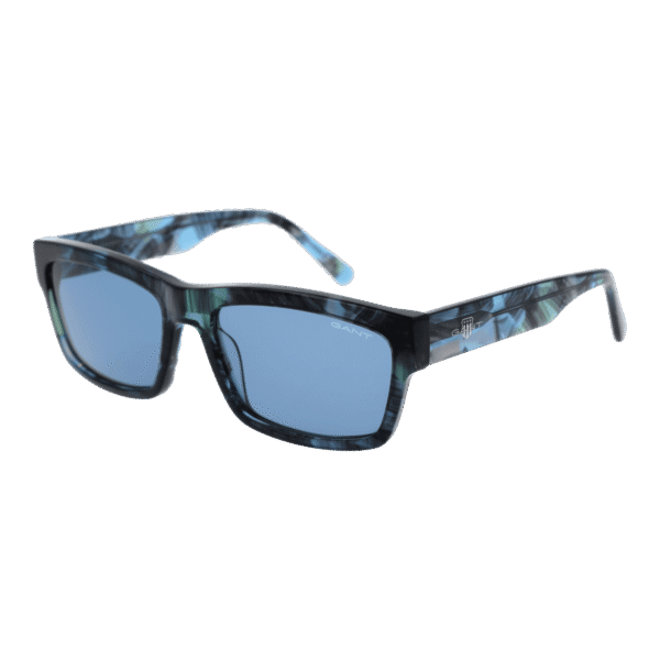 Gant Rechteck Sonnenbrille GA7230 6055V in Blau – 45° Seitenansicht