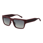 Timberland Rechteck Sonnenbrille TB9336-H 5667D in Burgunder – 45° Seitenansicht