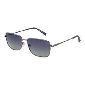 Timberland Rechteck Sonnenbrille TB9338 5708D in Gunmetal – 45° Seitenansicht