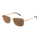 Timberland Quadrat Sonnenbrille TB9338 5732H in Gold – 45° Seitenansicht