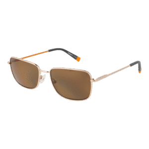 Timberland Quadrat Sonnenbrille TB9338 5732H in Gold – 45° Seitenansicht