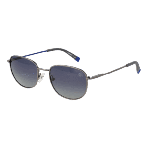 Timberland Oval Sonnenbrille TB9339 5408D in Gunmetal – 45° Seitenansicht