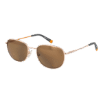 Timberland Oval Sonnenbrille TB9339 5432H in Gold – 45° Seitenansicht