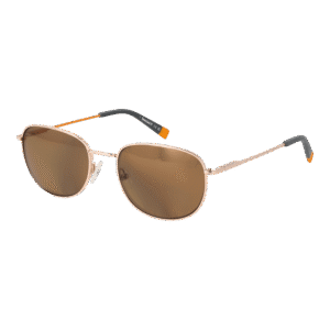Timberland Oval Sonnenbrille TB9339 5432H in Gold – 45° Seitenansicht