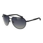 Timberland Pilotenbrille Sonnenbrille TB9340-H 6002D in Schwarz – 45° Seitenansicht