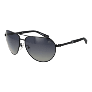 Timberland Pilotenbrille Sonnenbrille TB9340-H 6002D in Schwarz – 45° Seitenansicht