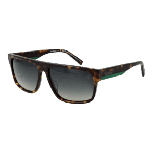 Timberland Rechteck Sonnenbrille TB9342 6053R in Braun – 45° Seitenansicht