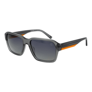 Timberland Rechteck Sonnenbrille TB9343 5720D in Grau – 45° Seitenansicht