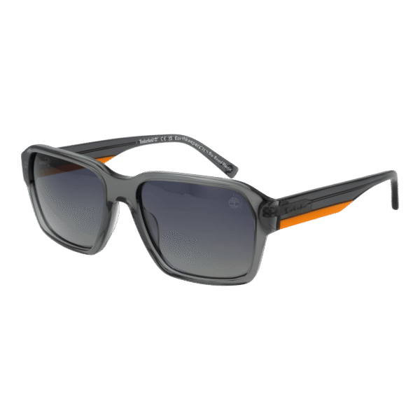 Timberland Rechteck Sonnenbrille TB9343 5720D in Grau – 45° Seitenansicht